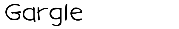 Gargle font preview